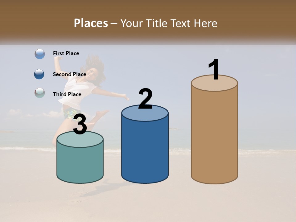 Copyspace Blue Lifestyle PowerPoint Template