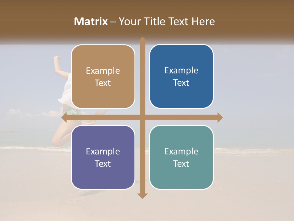 Copyspace Blue Lifestyle PowerPoint Template