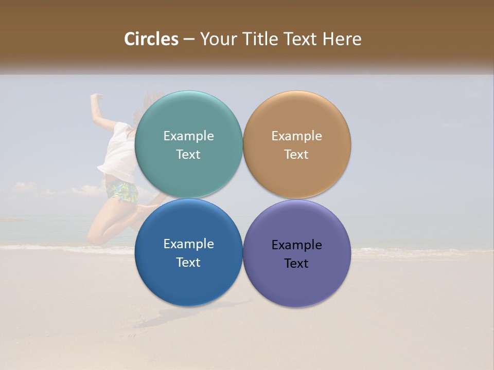 Copyspace Blue Lifestyle PowerPoint Template