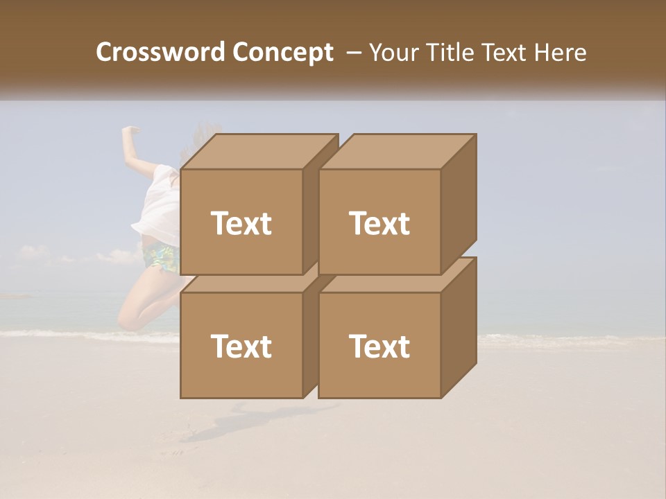 Copyspace Blue Lifestyle PowerPoint Template