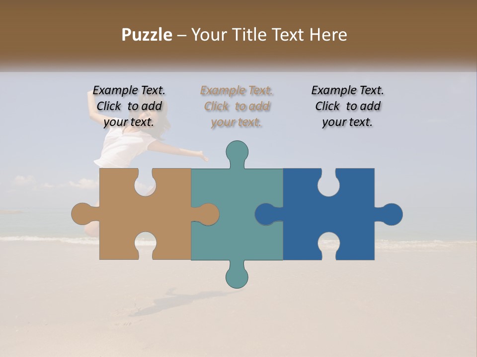 Copyspace Blue Lifestyle PowerPoint Template