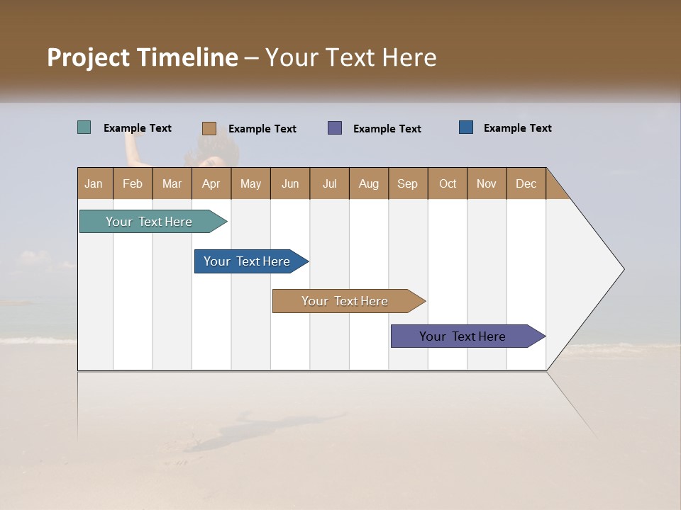 Copyspace Blue Lifestyle PowerPoint Template