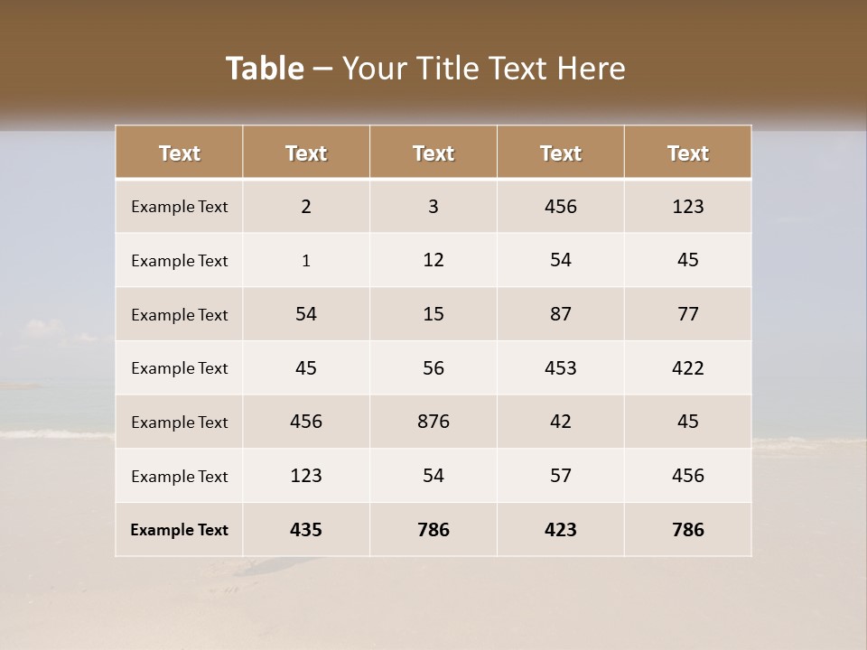 Copyspace Blue Lifestyle PowerPoint Template