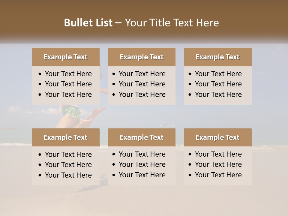 Copyspace Blue Lifestyle PowerPoint Template