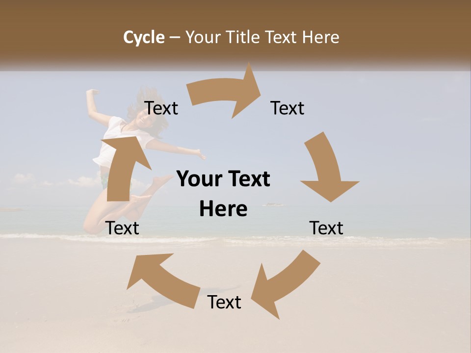 Copyspace Blue Lifestyle PowerPoint Template