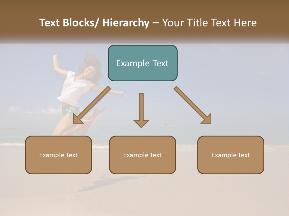 Copyspace Blue Lifestyle PowerPoint Template