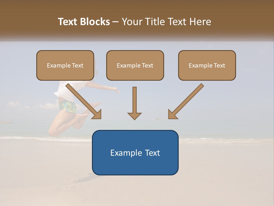Copyspace Blue Lifestyle PowerPoint Template