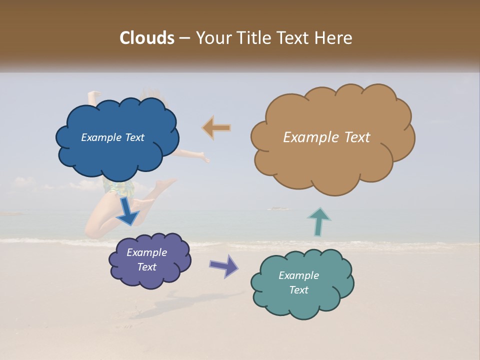 Copyspace Blue Lifestyle PowerPoint Template