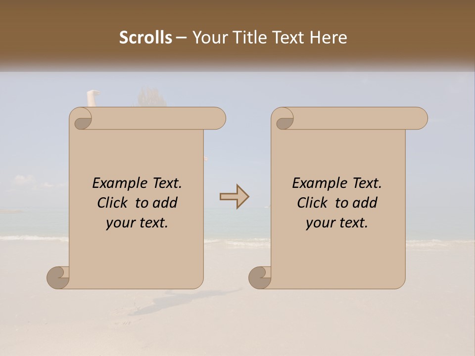 Copyspace Blue Lifestyle PowerPoint Template