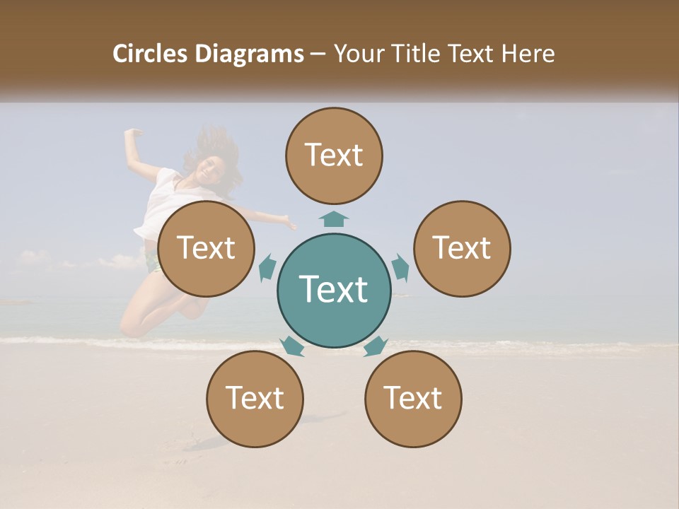 Copyspace Blue Lifestyle PowerPoint Template