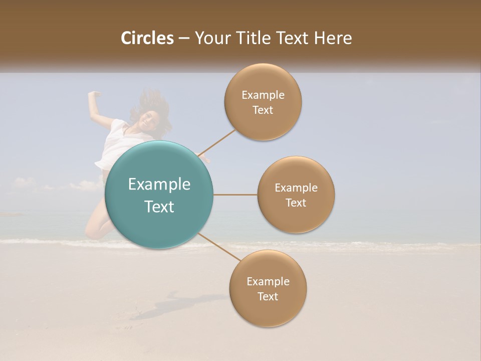 Copyspace Blue Lifestyle PowerPoint Template