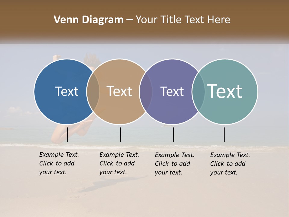 Copyspace Blue Lifestyle PowerPoint Template