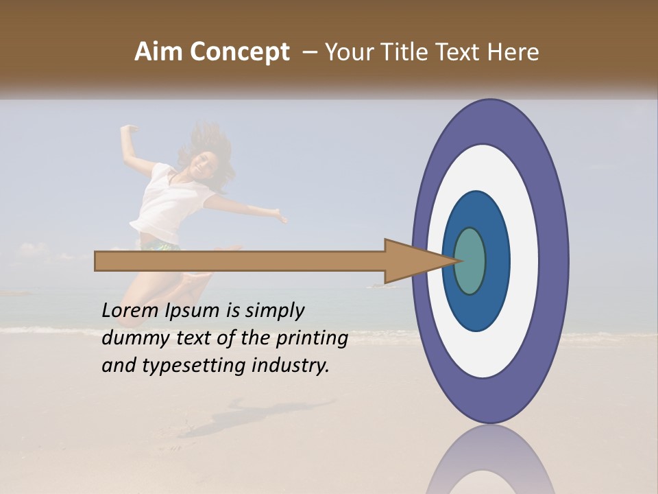 Copyspace Blue Lifestyle PowerPoint Template