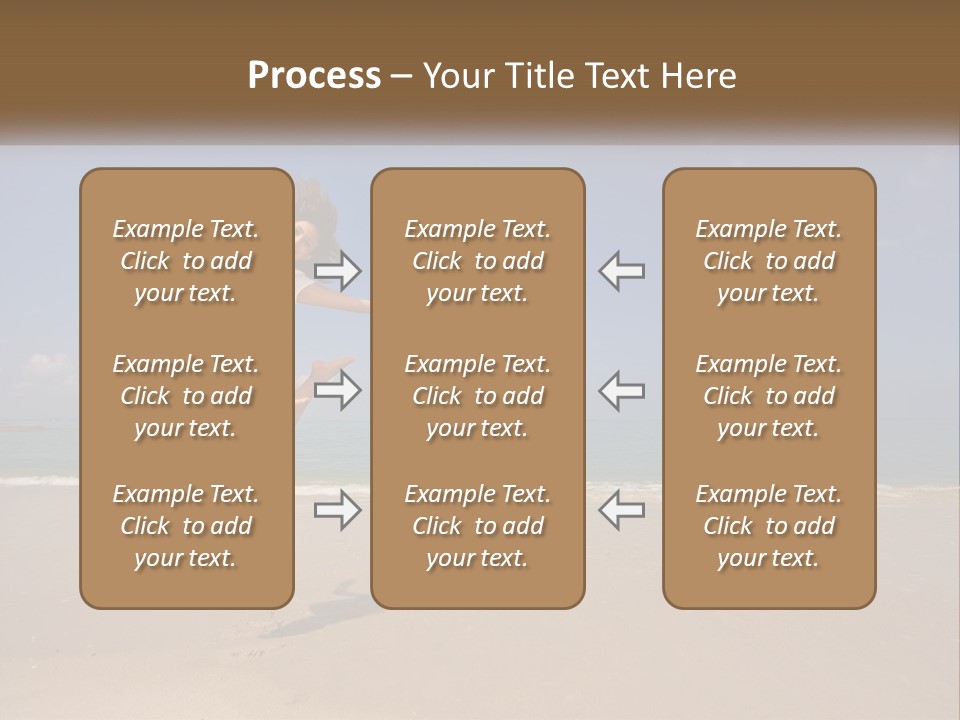 Copyspace Blue Lifestyle PowerPoint Template