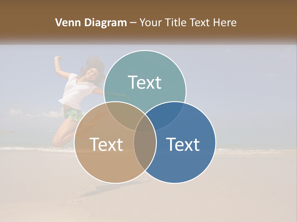 Copyspace Blue Lifestyle PowerPoint Template