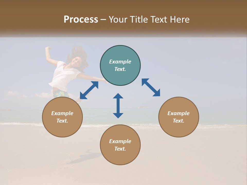 Copyspace Blue Lifestyle PowerPoint Template