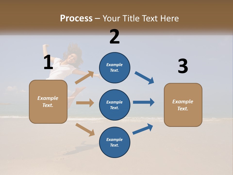 Copyspace Blue Lifestyle PowerPoint Template