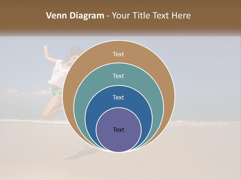 Copyspace Blue Lifestyle PowerPoint Template
