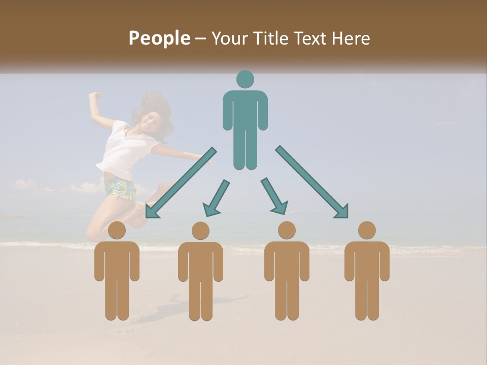 Copyspace Blue Lifestyle PowerPoint Template