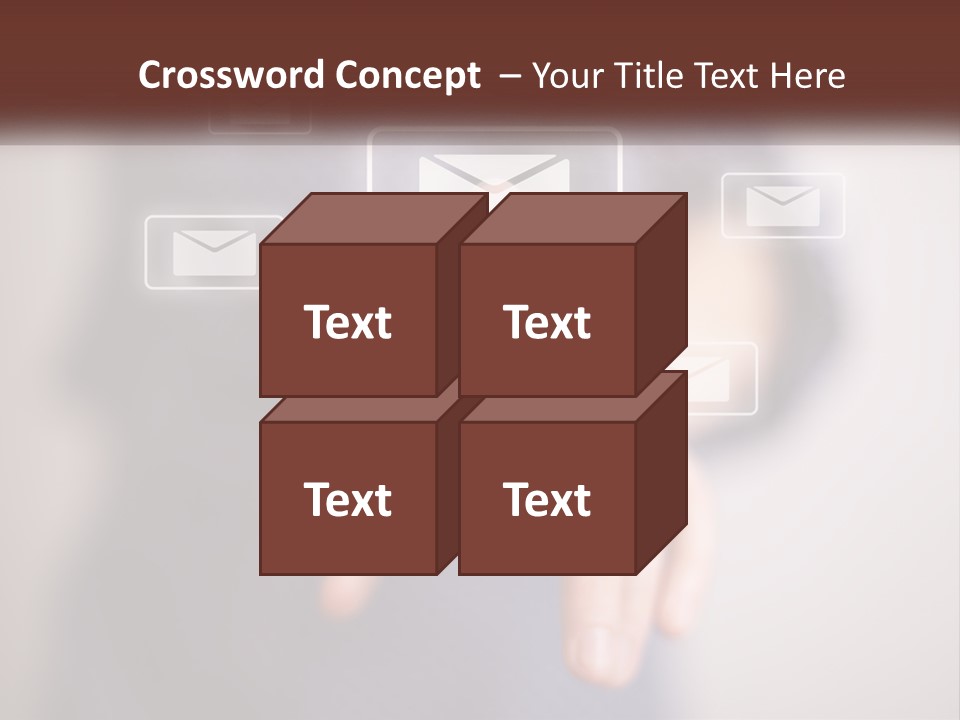 Man Glowing Blogging PowerPoint Template