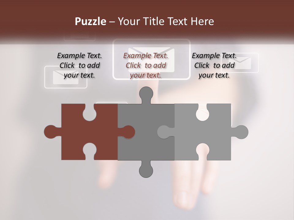 Man Glowing Blogging PowerPoint Template