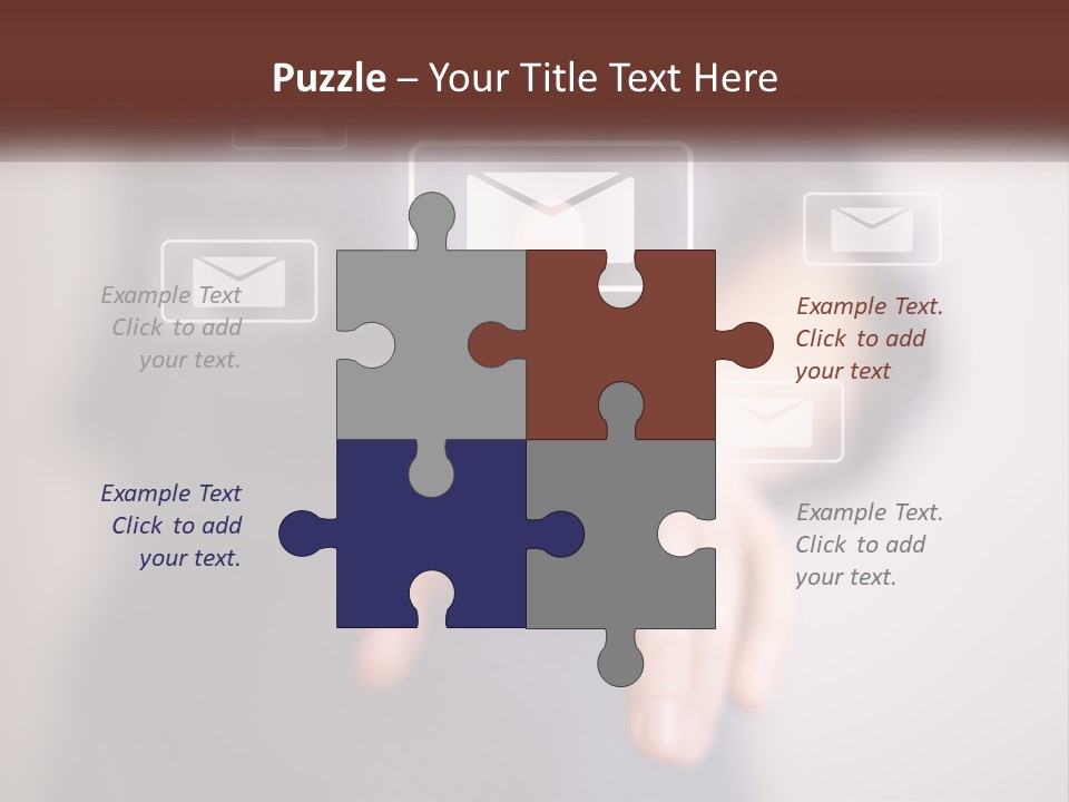 Man Glowing Blogging PowerPoint Template