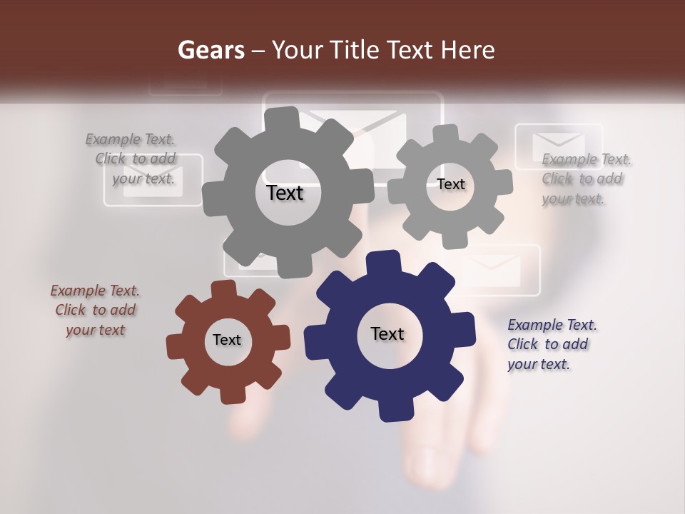 Man Glowing Blogging PowerPoint Template