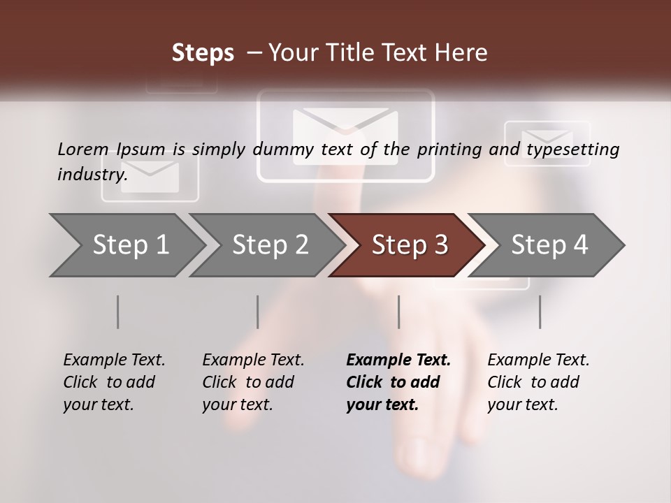 Man Glowing Blogging PowerPoint Template