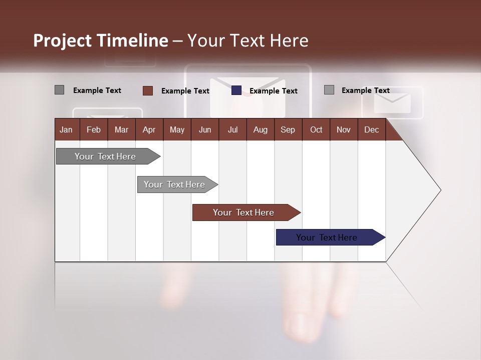 Man Glowing Blogging PowerPoint Template