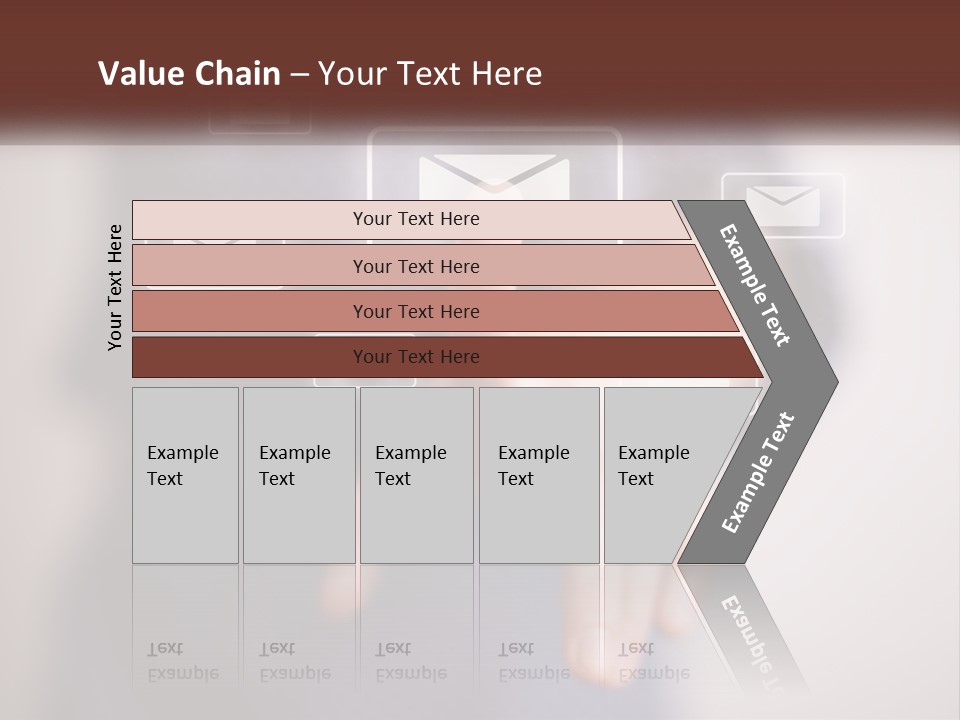 Man Glowing Blogging PowerPoint Template