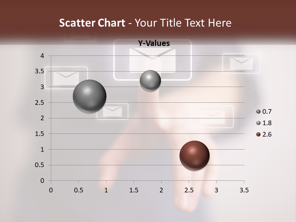 Man Glowing Blogging PowerPoint Template