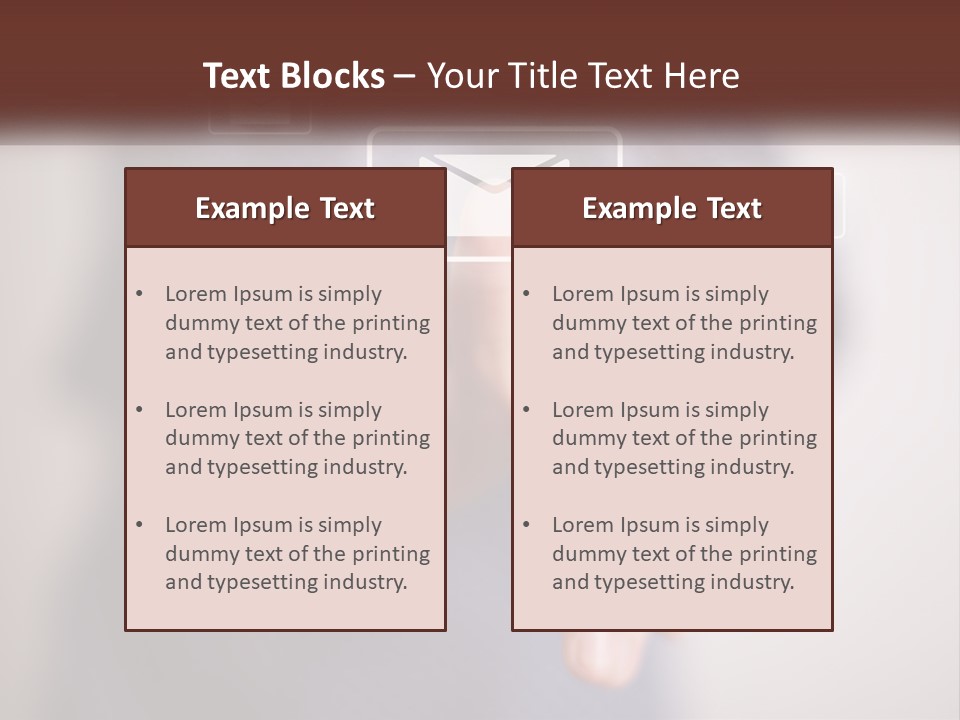 Man Glowing Blogging PowerPoint Template