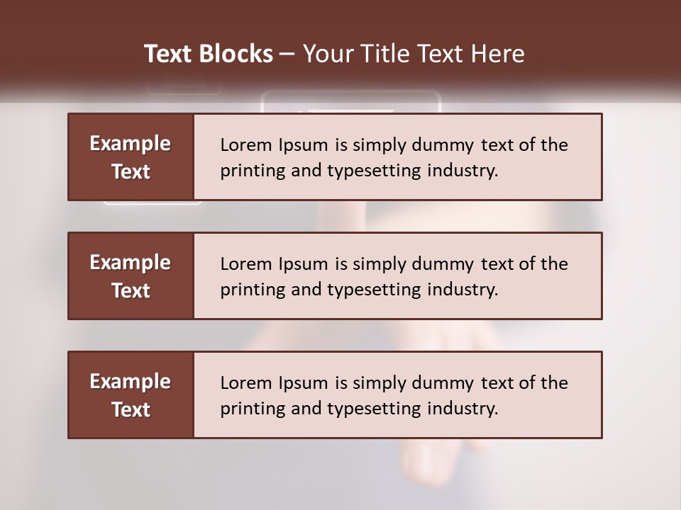 Man Glowing Blogging PowerPoint Template