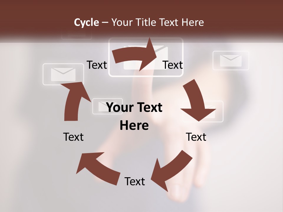 Man Glowing Blogging PowerPoint Template