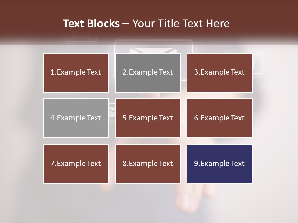 Man Glowing Blogging PowerPoint Template