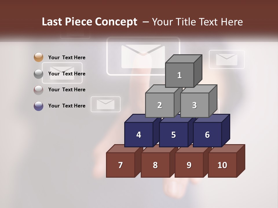 Man Glowing Blogging PowerPoint Template