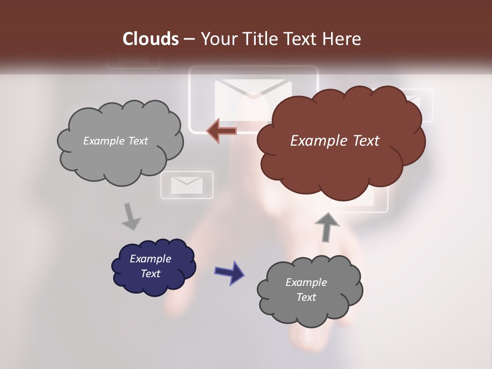 Man Glowing Blogging PowerPoint Template