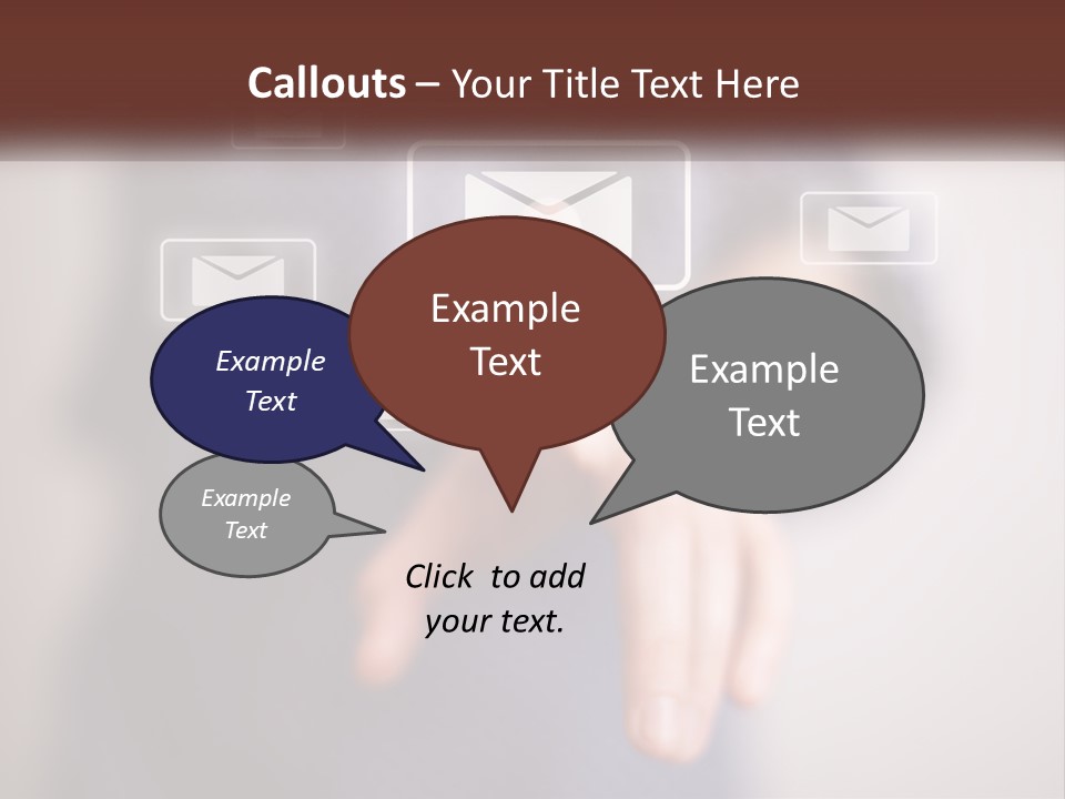 Man Glowing Blogging PowerPoint Template