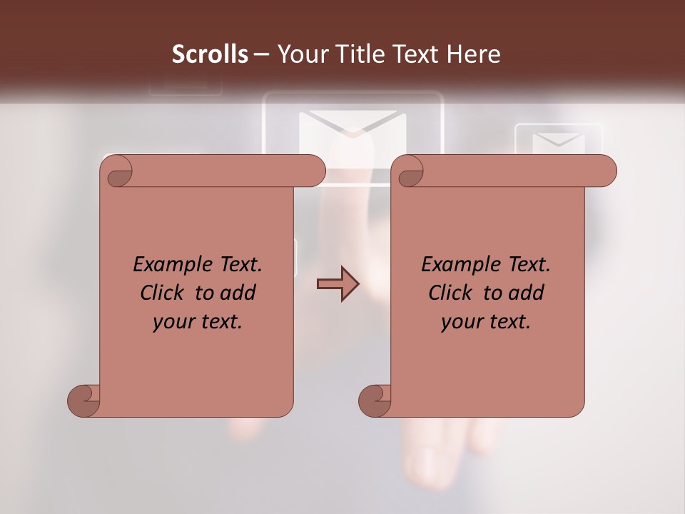 Man Glowing Blogging PowerPoint Template