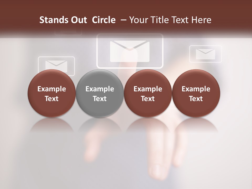 Man Glowing Blogging PowerPoint Template