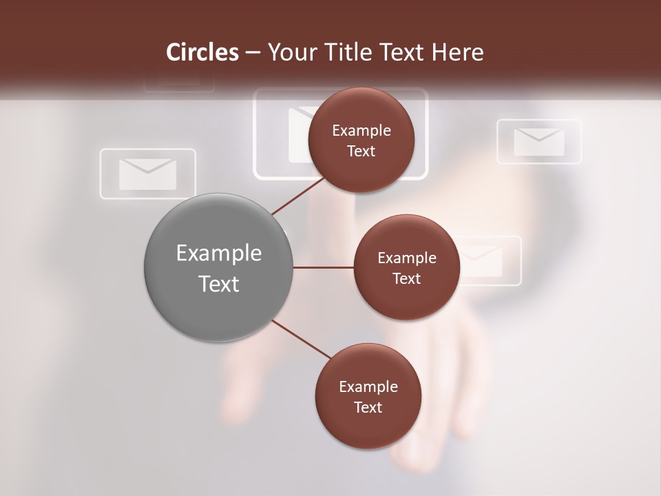 Man Glowing Blogging PowerPoint Template