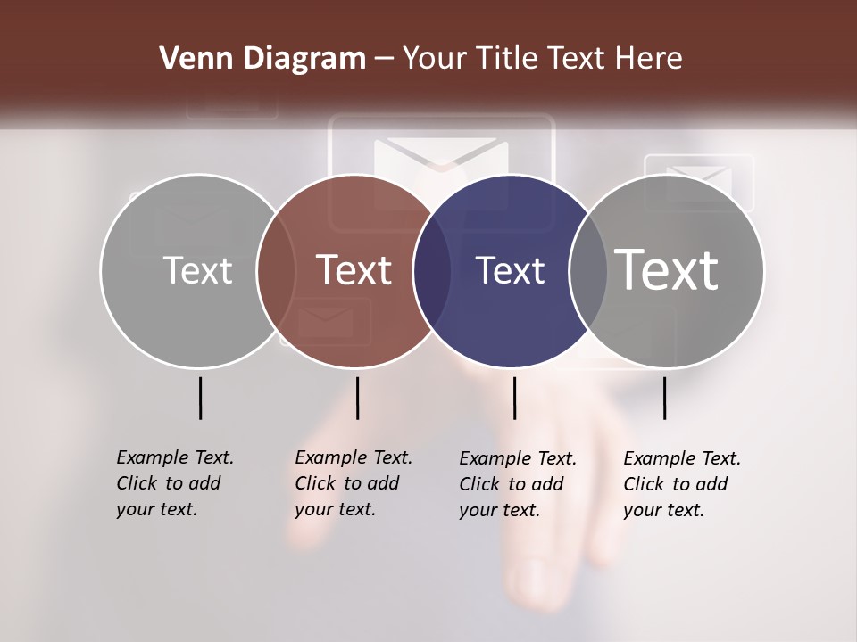 Man Glowing Blogging PowerPoint Template