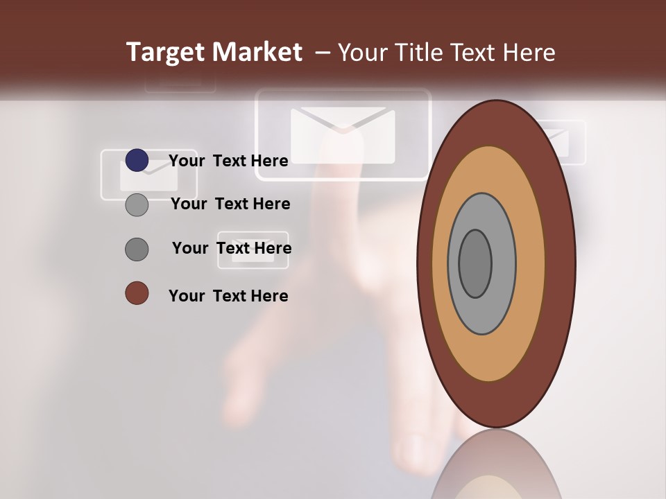 Man Glowing Blogging PowerPoint Template