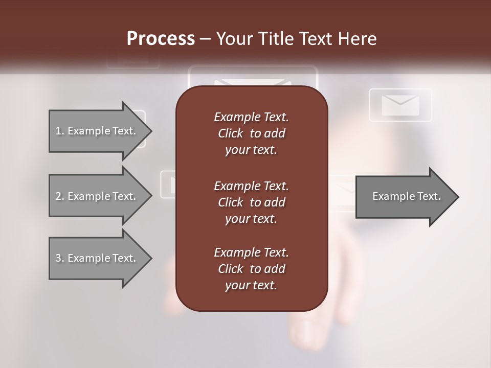 Man Glowing Blogging PowerPoint Template