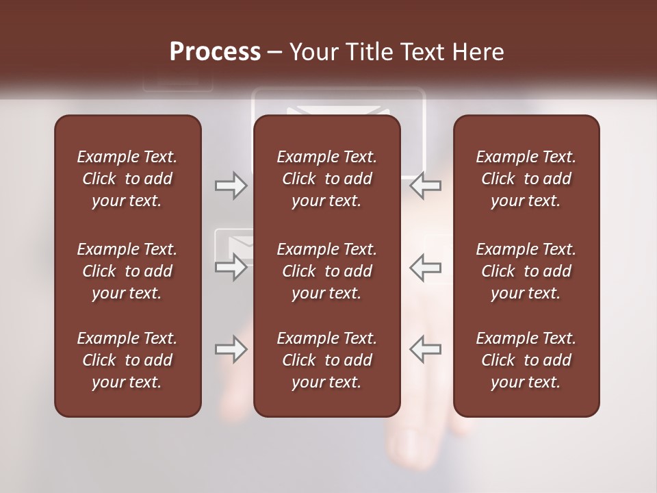 Man Glowing Blogging PowerPoint Template