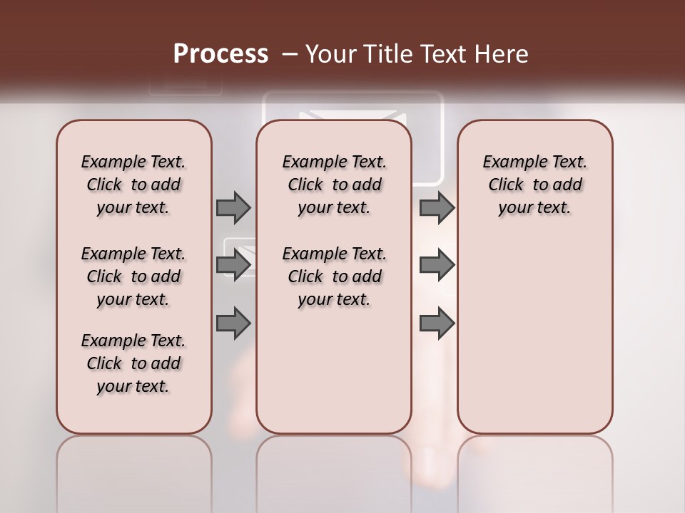 Man Glowing Blogging PowerPoint Template