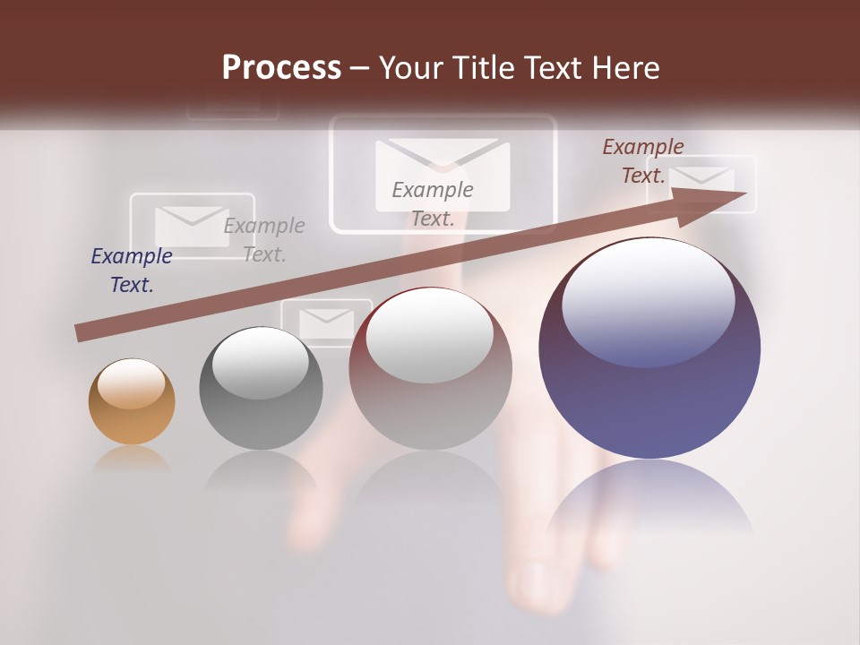 Man Glowing Blogging PowerPoint Template