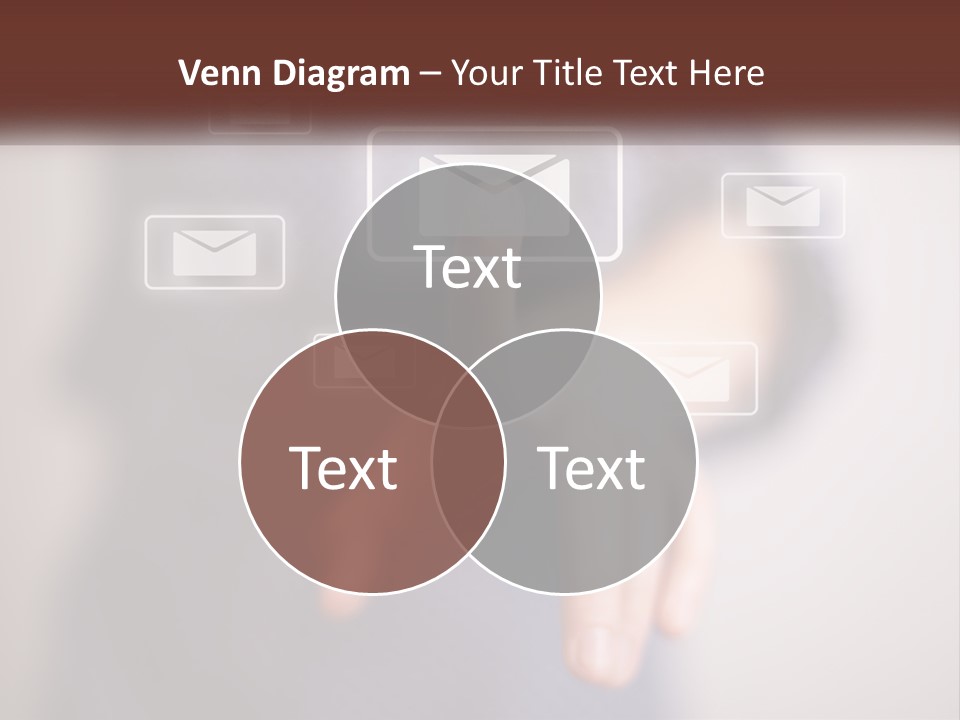 Man Glowing Blogging PowerPoint Template