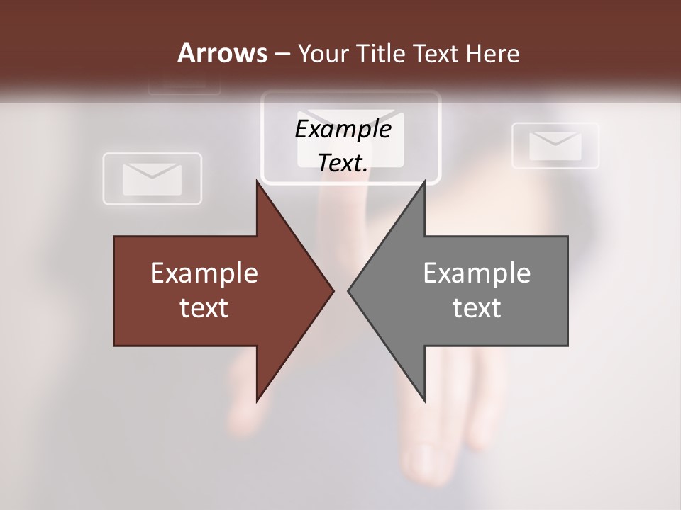 Man Glowing Blogging PowerPoint Template