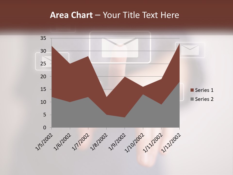 Man Glowing Blogging PowerPoint Template